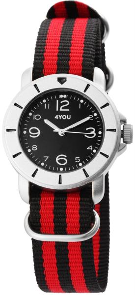 4You Unisexuhr mit Textilarmband