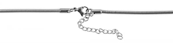 Akzent Edelstahl Damen Schlangenkette, Länge: 43 cm / Stärke: 2 mm