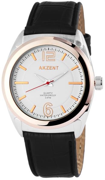 Akzent Herrenuhr mit Kunstlederband