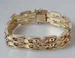 Vintage Gliederkettenarmband aus 750er Gold, Länge 19,5 cm, Gewicht: 36,2g
