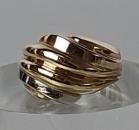 Tricolor Goldring aus 750er, Größe 57, Gewicht: 8,0g