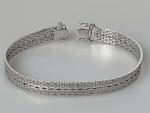 Weissgold Armband aus 585er Gold, Länge 19,2 cm Gewicht: 19,9g