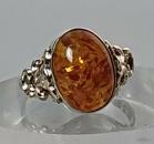 Bernsteinring aus 333er Gold, Größe 59, Gewicht: 2,5g